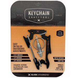 Click Carabiner Key Chain Skatetool Carabiner Skatetool Carabiner Skatetool Black