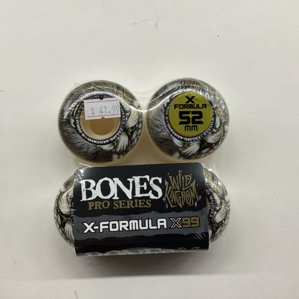 Bones Wheels Felipe Gustavo Mane Event X-Formula Skateboard Wheels, 52mm, 99A
