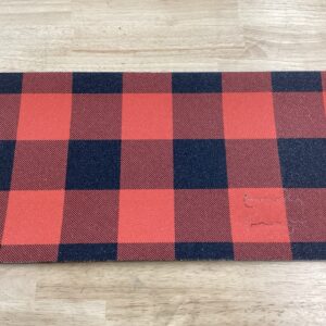 GRIZZLY 9" LUMBERJACK PLAID ORANGE PERFORATED  SHEET