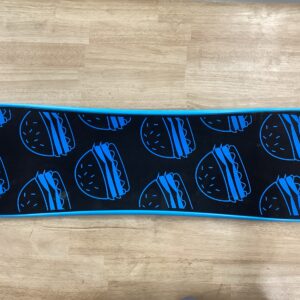 Krown Snowskate 9" x 32" Burgers Cyan Blue