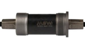 MSW Bike Square Taper Jis Bottom Bracket, English Frame Interface