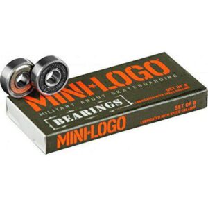 Mini Logo Skateboard Bearings Series 3 8mm 8 Pack