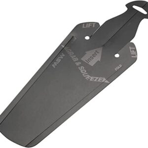 MSW Bike Premium Splash Pad Rear Fender, Heavy-Duty MTB Mudguard, Lightweight & Flexible, Tool-Free Install Splash Guard