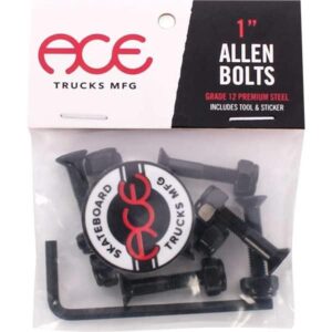 Allen Head Black Skateboard Hardware Set