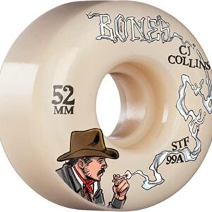 Bones Wheels STF CJ Collins Cowboy Up 99A V2 Locks (52mm or 53mm) (52mm)