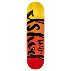Real Skateboard Deck Ishod Wair Colorblock 8.28 x 31.7 , Yellow/Red