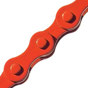 KMC Single Speed Chain 1/2x1/8 Red Sparkle 112L BMX Track Fixed Gear