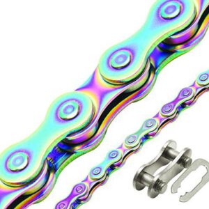 KMC 1/8 Inch Chain Z1EHx Wide 1SP 1/8 Inch 9.4mm 112 Links + Offset Link
